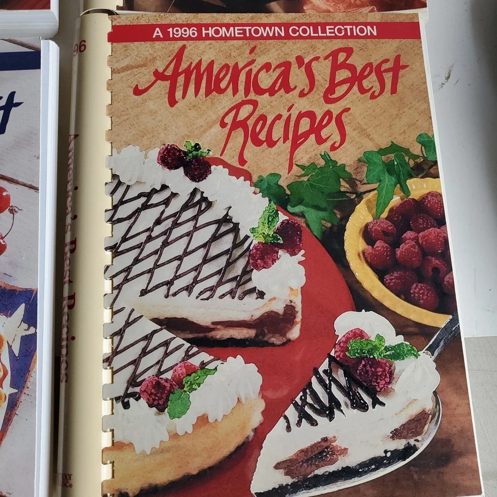Hometown Collection Americas Best Recipes 1988-1996 Cookbooks Lot 9 Spiral NOS